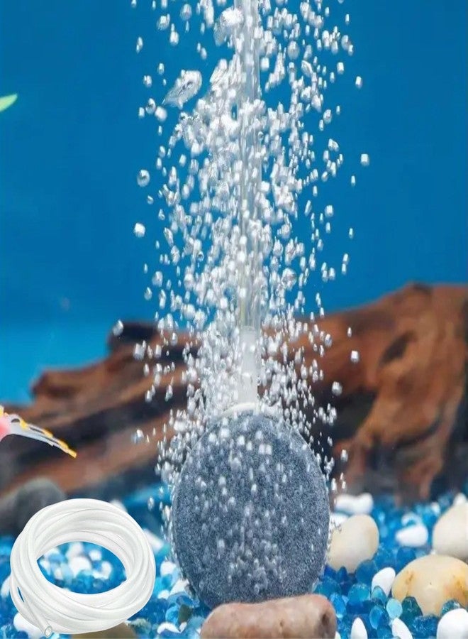 VAYINATO® Aquarium Grey Air Stone Bubbler with 2 Mtr Airtube | Enhances Water Quality with Efficient Airflow, Ideal for All Fish Species, Bubbler for Fish Tank (DK-40) - Image 1